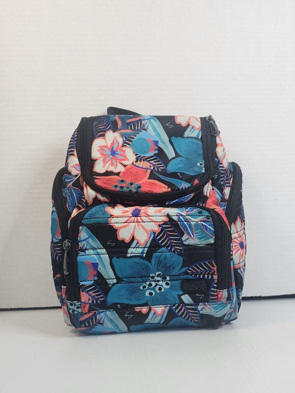 Lug Trolley Cosmetic Case Resort Tropics Floral Pattern Travel Makeup Bag